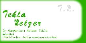 tekla melzer business card